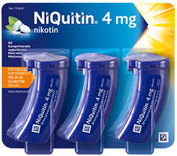 NiQuitin komprimerade sugtabletter / 4 mg