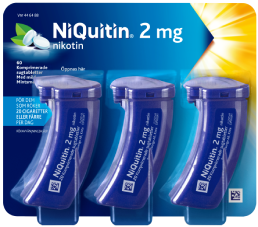 NiQuitin komprimerade sugtabletter / 2 mg