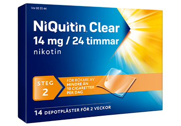 Niquitin Clear plåster / 14 mg 